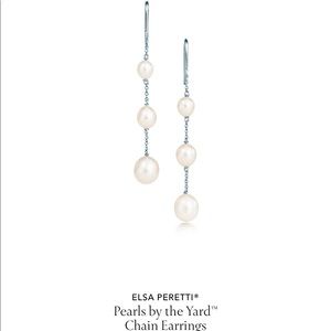*Tiffany’s* pearl drop earrings